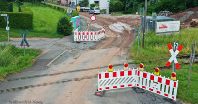 Straßenausbau Baustelle Straße Thüngfeld