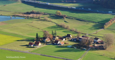 Hutzelmühle Steigerwald Radeltour Panorama